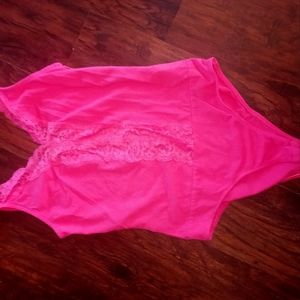 Small Lazy v-neck one piece Cami